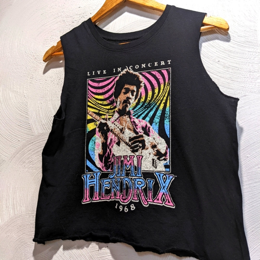 Jimi Hendrix Crop Top Tee